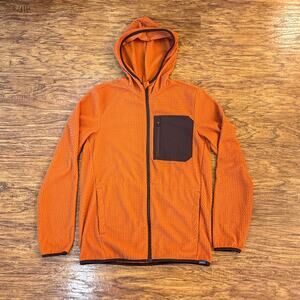 Eddie Bauer Lakeview Orange Thermal Zip Hooded Jacket Small